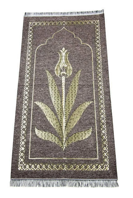 

Роскошный Коврик для молитвы из шенилла IQRAH the Laleli-коричневый цвет