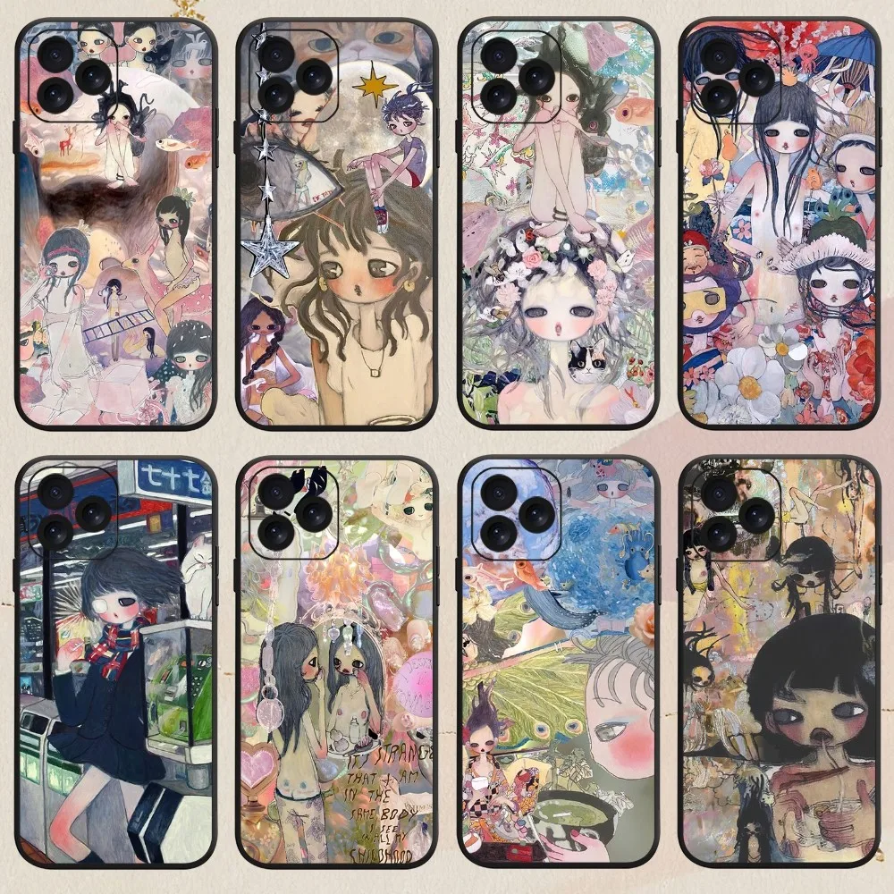 Чехол для телефона Art Aya Takano iPhone 8 14 15 13 12 11 Mini X Xr XS Pro MAX Plus