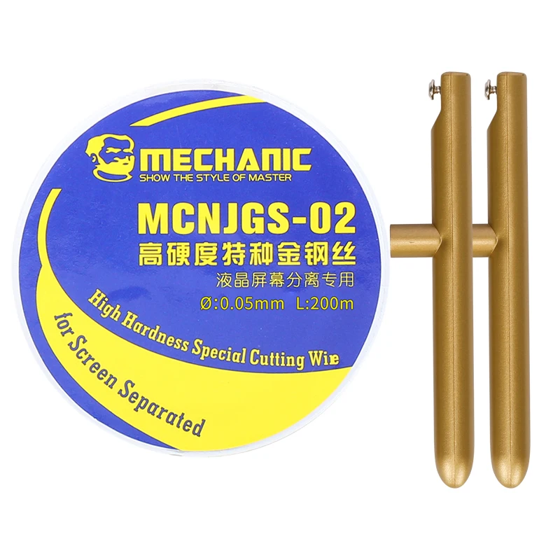 

Режущая проволока MECHANIC MCNJGS-02 0,03-0,1 мм для разделения ЖК-экранов