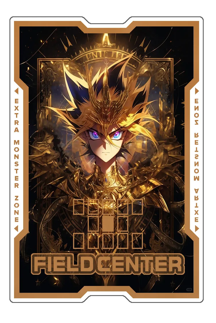 Фото Самодельные оригинальные аниме-игры, окружающие карты Yugioh, карты с полевым центром, Tcg Ip Masquerena, черная акриловая перегородка для карт, подарок №3