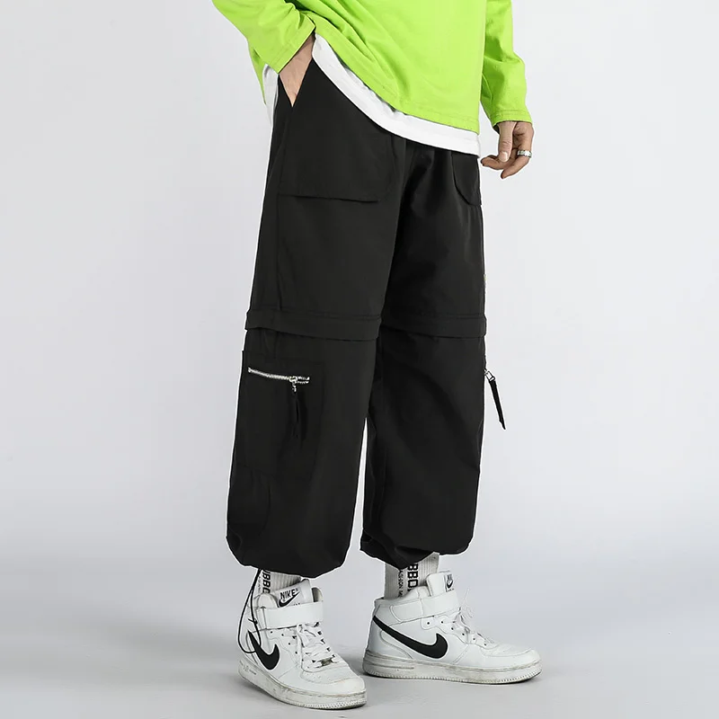 

Mens Joggers Cargo 2023 New Fashion Casual Hip Hop Streetwear Harem Pants Multi-Pocket Loose Trousers Men