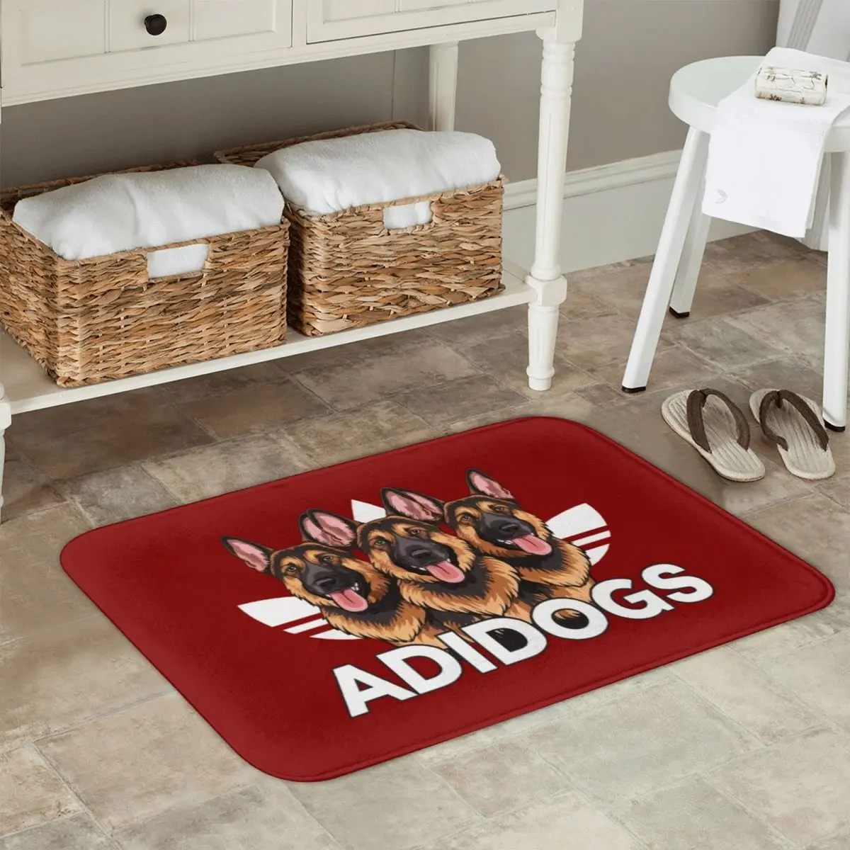 Немецкие впитывающие коврики Adidogs Нескользящие супер-впитывающие для ванной
