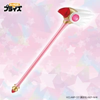 card captor sakura action figure kinomoto sakura lovely delicate stand rod magic wand model ornament toys girl gifts