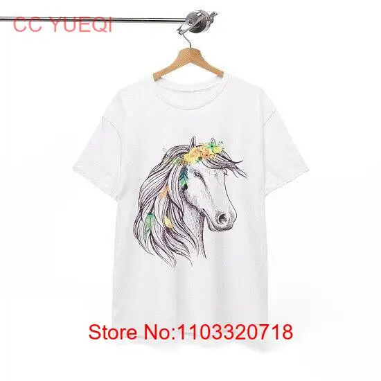 Футболка с рисунком лошади-футболка лошади
