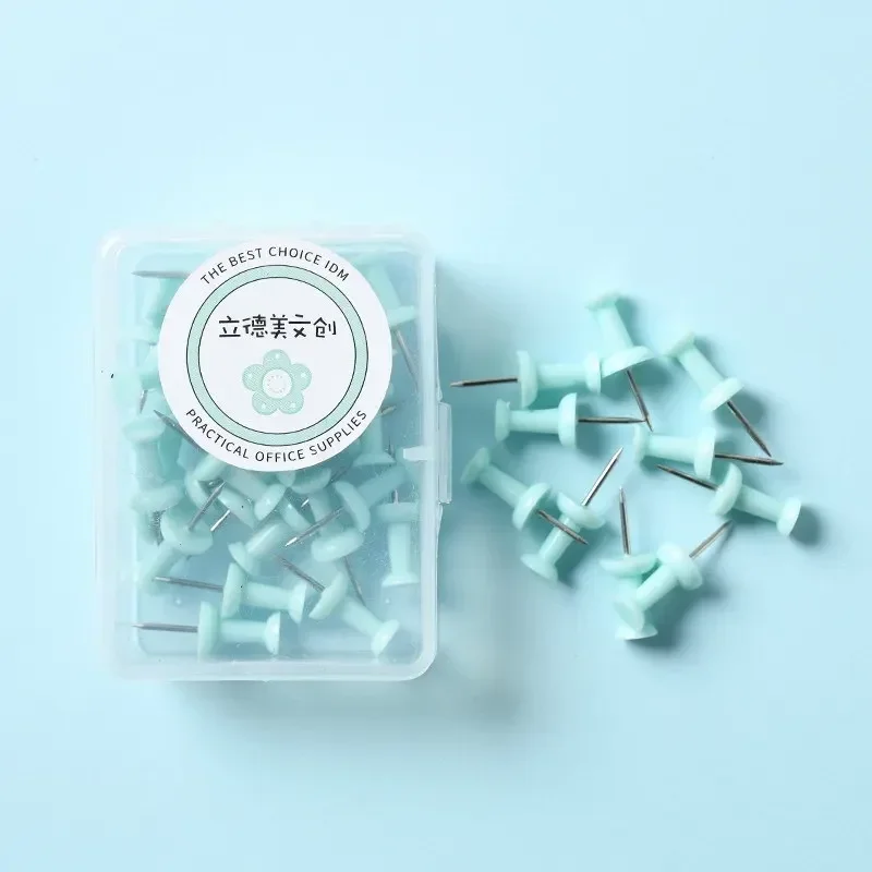 

40/10 шт. розовые/зеленые/фиолетовые канцелярские кнопки для большого пальца, кнопки для рисования, фото, настенные шпильки, офисные школьные принадлежности