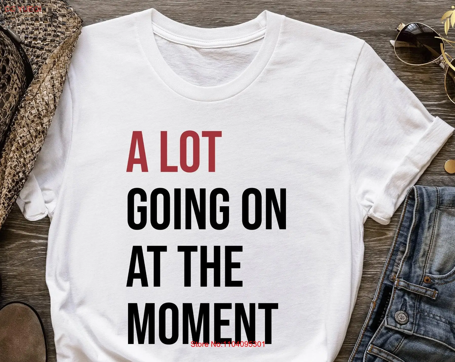 Футболка NoEnName_Null A Lot Going On At The Moment Concert Fan для Tay из хлопка