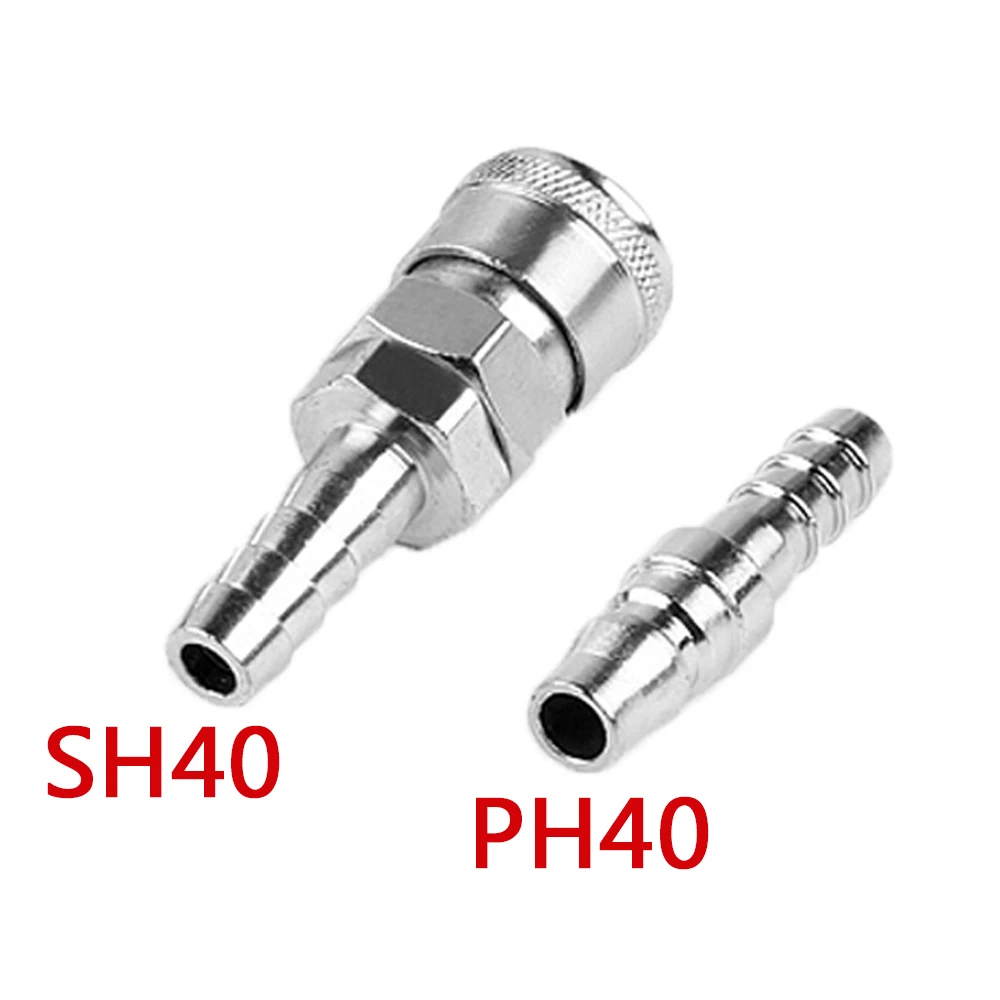 Set Sh+ph 40 12mm Pneumatic Parts Hose Quick Coupler Plug So