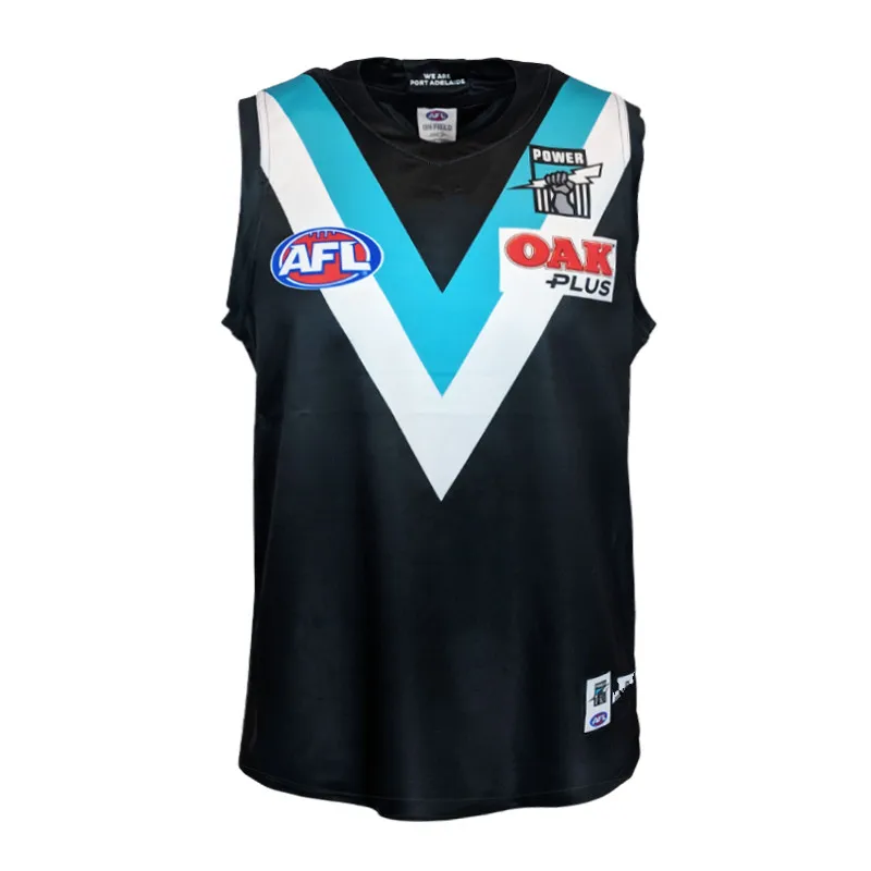 

AFL 2019 PORT ADELAIDE POWER GUERNSEY MEN'S HOME JERSEY size S-3XL