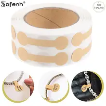 자체 접착식 라운드 바벨 스티커, DIY 라벨 전시 도구, 반지 팔찌 목걸이, 크라프트지 쥬얼리 가격표, 롤 당 500 개