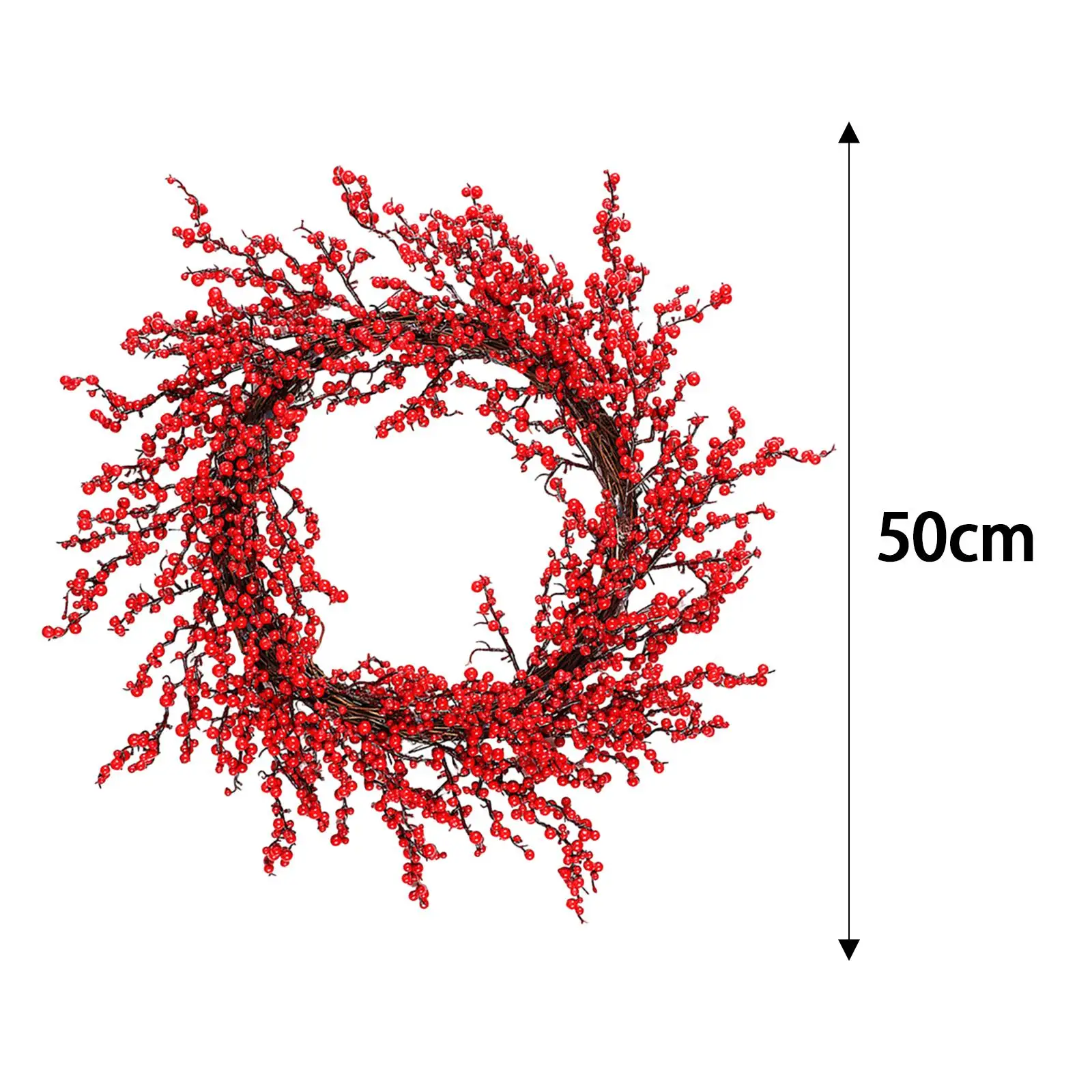 Christmas Wreath Artificial Decorative Hanging Ornament Xmas Decor for