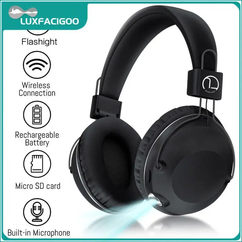 

Беспроводная гарнитура, совместимая с версией 5.3, беспроводные и проводные наушники с регулируемым размером, Беспроводные спортивные игровые наушники