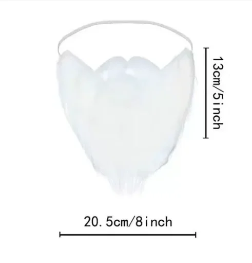 Искусственная борода MOONBIFFY белая