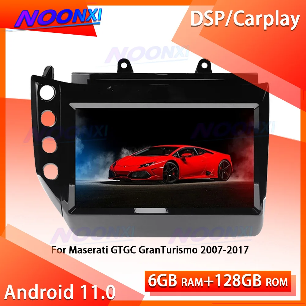 

6+128G Android 11.0 Car Radio For Maserati GT GC GranTurismo 2007 - 2017 GPS Navigation Player multimedia Carplay Head unit 2Din