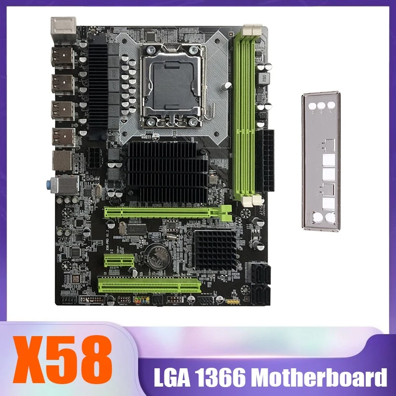 

X58 Motherboard LGA1366 Support DDR3 ECC Server Memory RAM Support RX Graphics Card Support XEON X5650 X5670 Series CPU