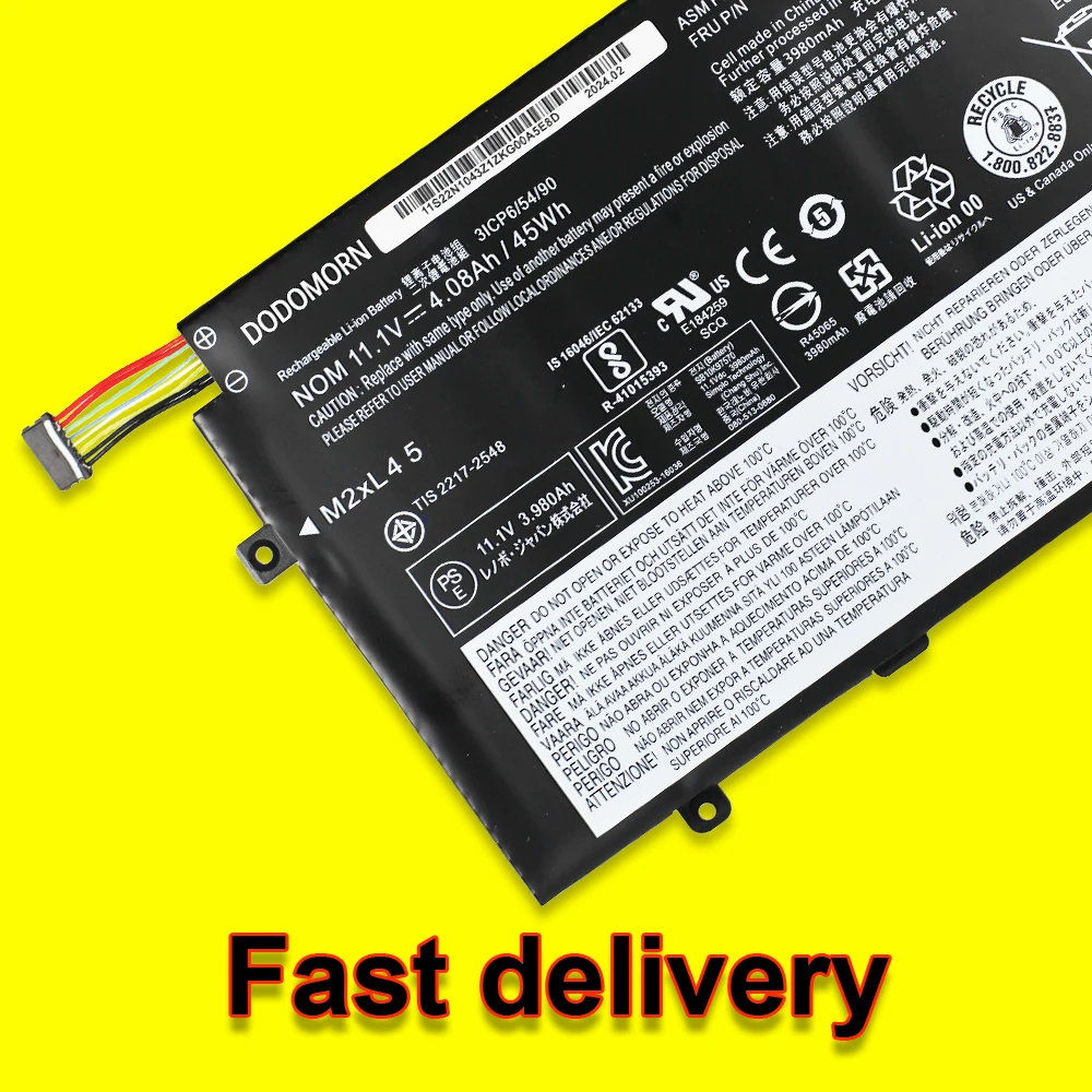 01AV412 01AV413 Аккумулятор для ноутбука Lenovo ThinkPad E470 E470C E475 SB10K97568 SB10K97569 SB10K97570 01AV411 11 1 В 45