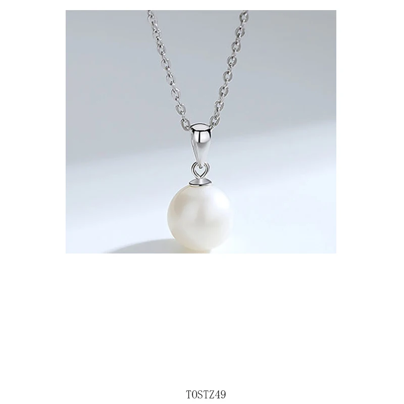 

Fahmi New 925 Sterling Silver Fine Women Jewelry Freshwater Pearl Zircon Pendant Necklaces Rhinestone Clavicle Choker