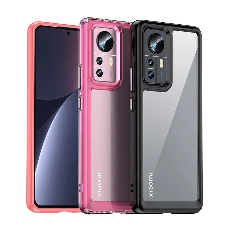 For Xiaomi 12 Pro Case Luxury Silicone Clear Bumper TPU Shell Shockproof Case For Mi 12 Pro Case For Xiaomi Mi 12 Pro 12X Cover