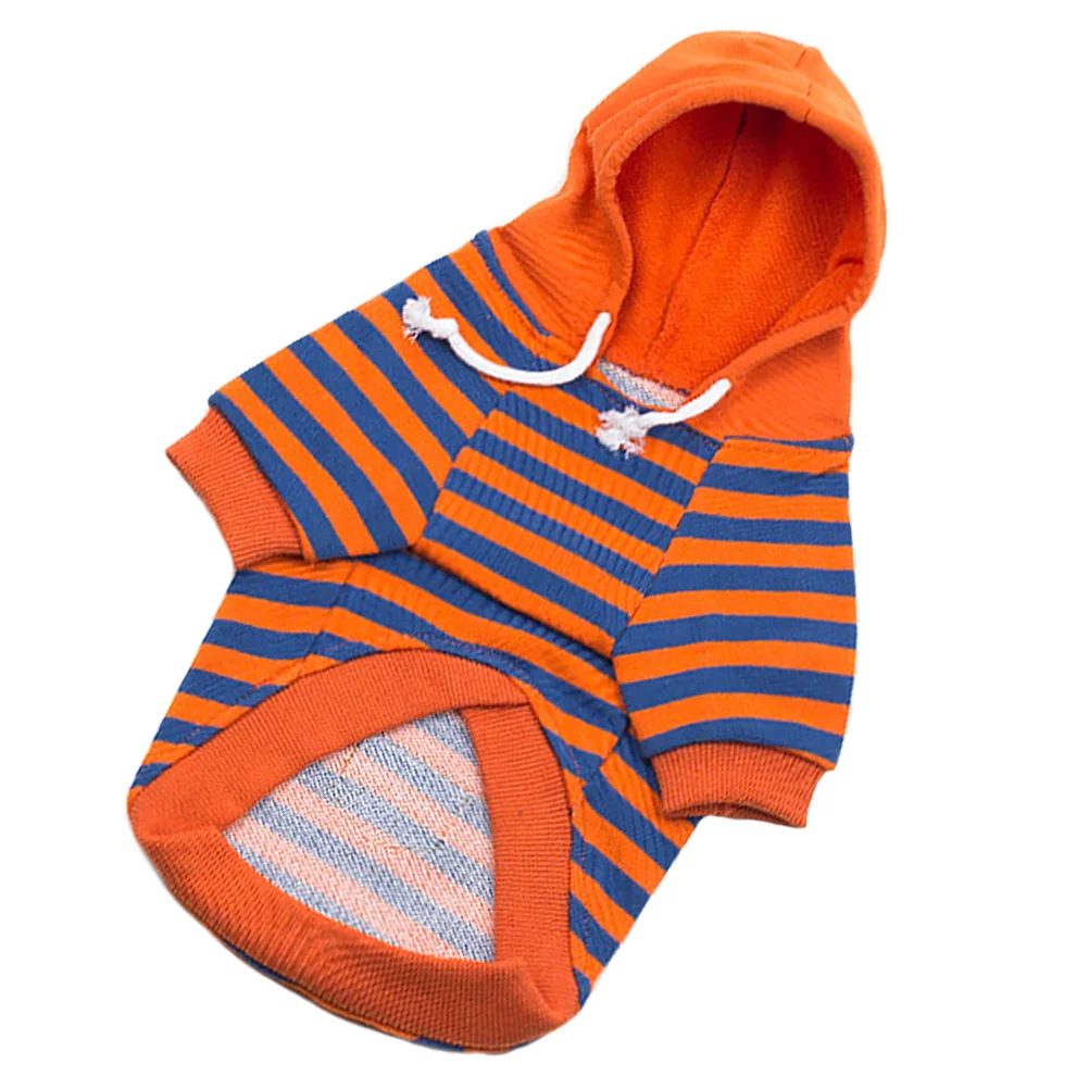 

Dog Clothes Pet Sweater Puppy Cat Winter Warm Outfits Sweatshirt Costume Sweaters Stripe Shirt Overalls Pullover Cotton Jackets
