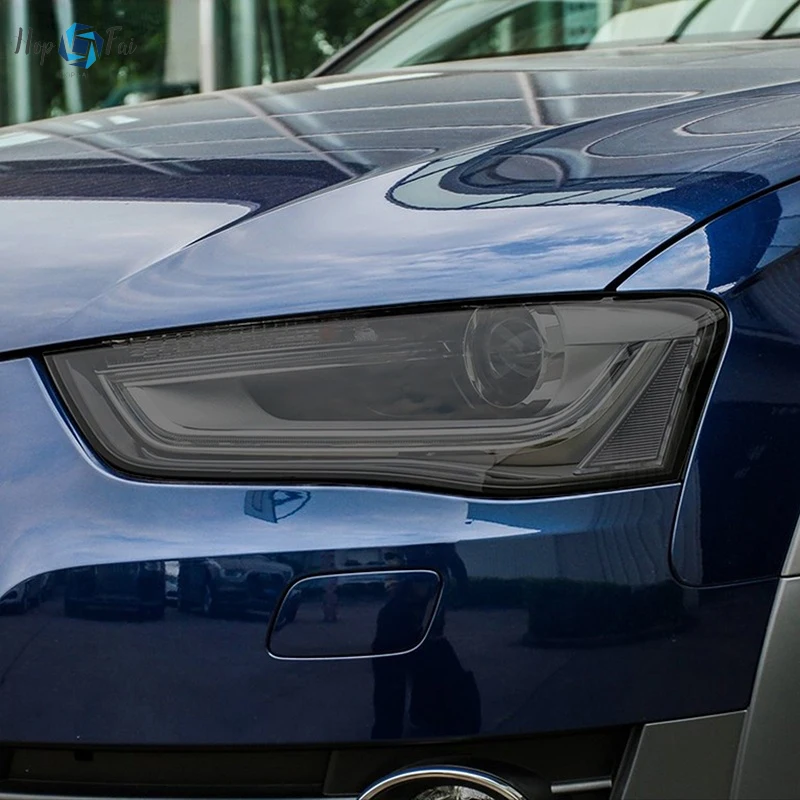 

Car Headlight Protective Film Smoked Black Tint Wrap Vinyl Transparent TPU Sticker For Audi A4 S4 RS4 B8 B9 8K 8W 2012-On 2022