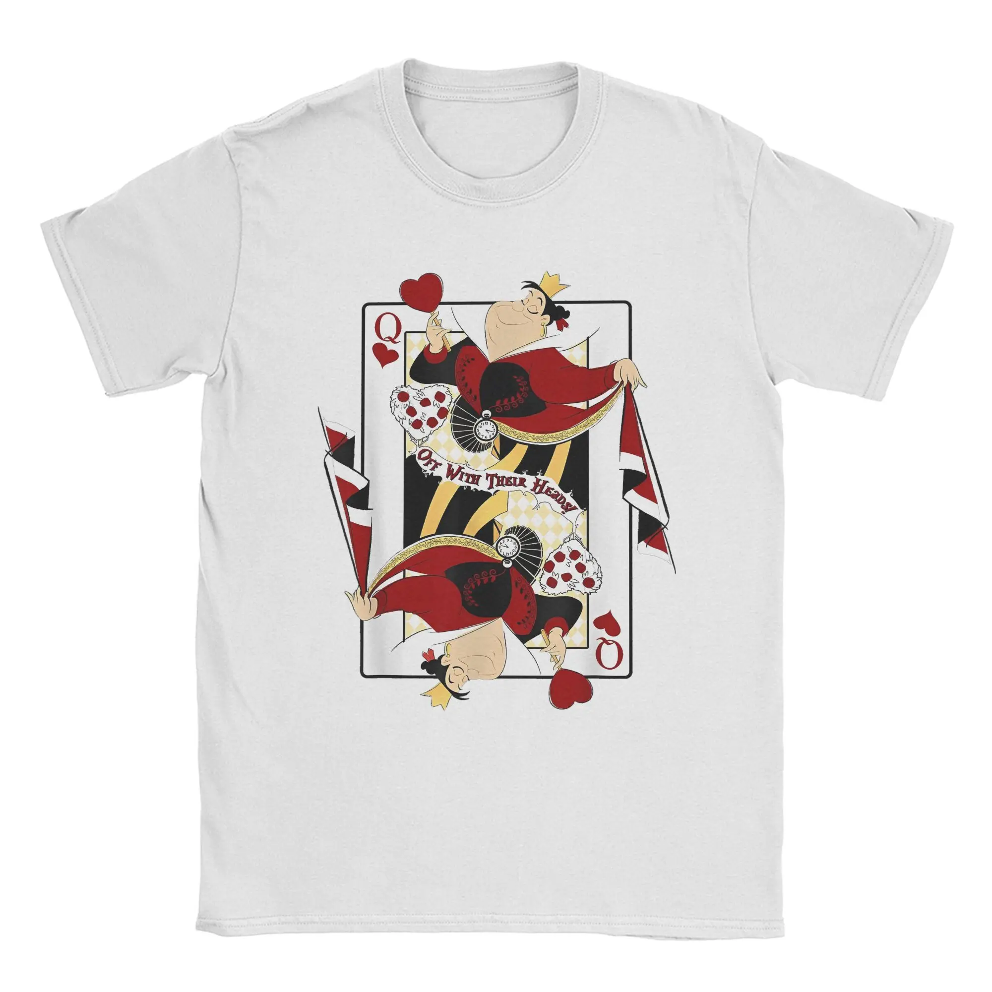 Мужская футболка Алиса в стране чудес новинка из чистого хлопка с коротким