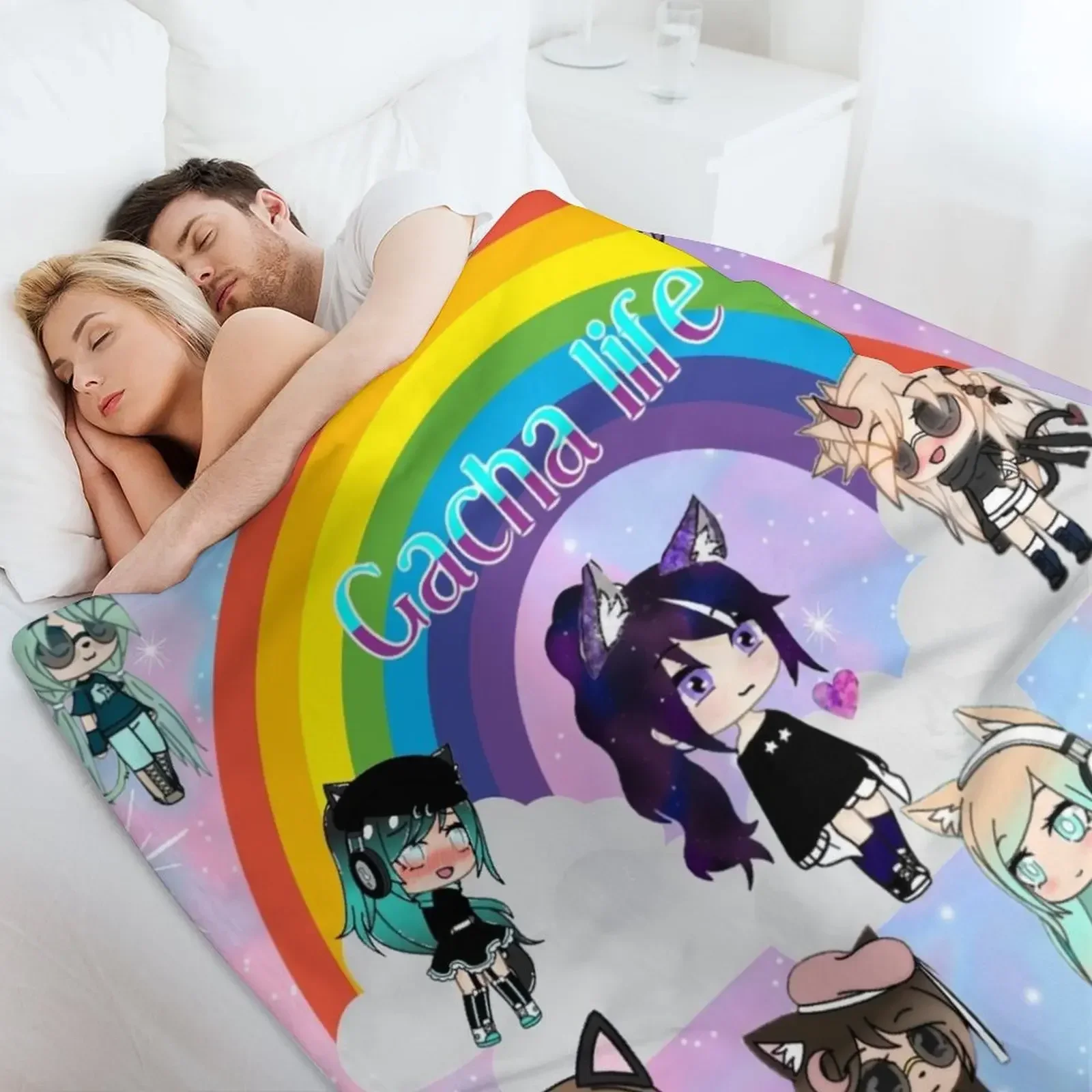 Gacha Lifeanime плюшевый плед