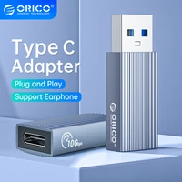 orico otg male to type c female adapter cable usb 3 1 adapter 10gbps transmission header data charger for macbook otg connect