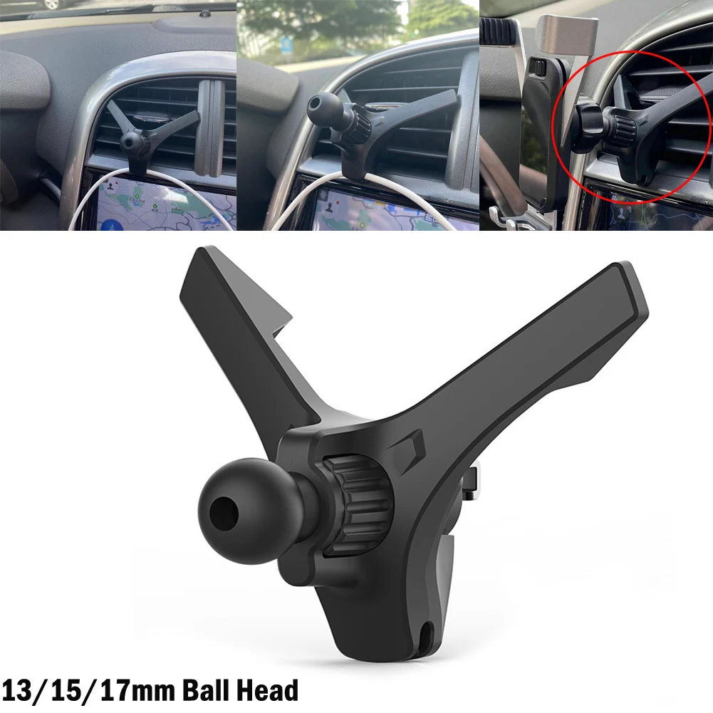 

1pcs Mobile Phone Holder ABS Plastic+Silicone Ball Head Car Phone Holder Car Air Vent Clip For Magnet Mobile Phone Support