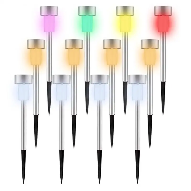 

12pcs Led Solar Pathway Lights Waterproof Outdoor Solar Lamp For Garden/Landscape/Yard/Patio/Driveway/Walkway Lighting