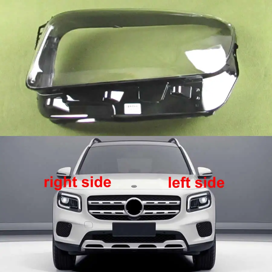 

For Benz W247 GLB 2020 2021 2022 Car Accessories Front Headlamps Lens Cover Transparent Shade Lamp Lampshade Shell Plexiglass