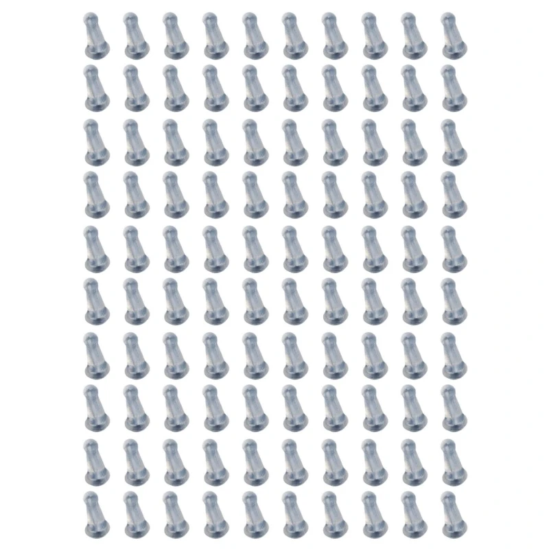 Набор из 100 силиконовых задних частей для сережек Dropy Стильные стопоры A0KD