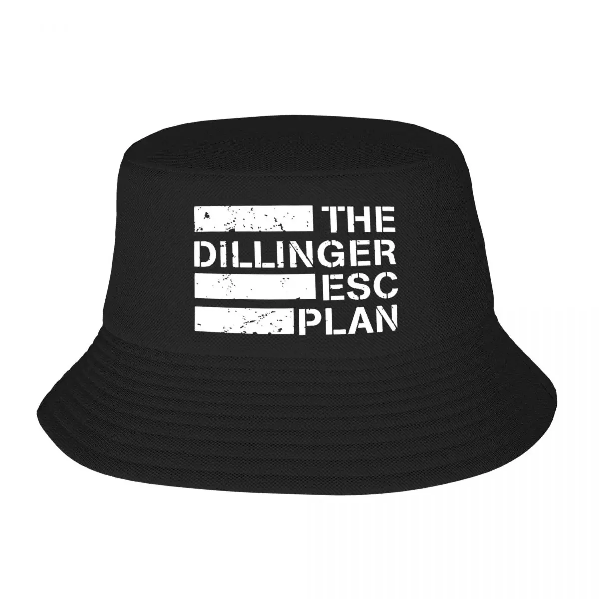 

The Dillinger Escape Plan Band Logo Print Bucket Hat Double Side Reversible Bob Hats Cotton Foldable Unisex Fisherman Cap