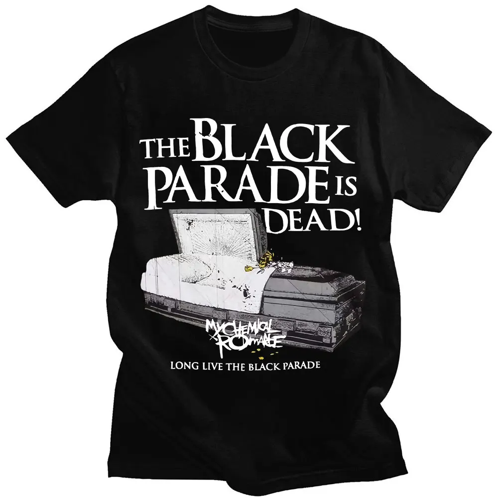 

My Chemical Romance Mcr Dead T-Shirt Black Parade Punk Emo Rock Band T Shirts 2022 New Summer Fashion Hip Hop Tee Shirt Oversize