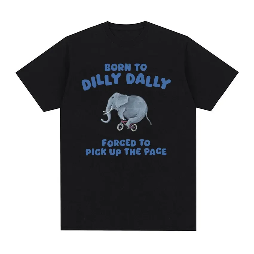 Футболка Born To Dilly Dally с забавным рисунком слона