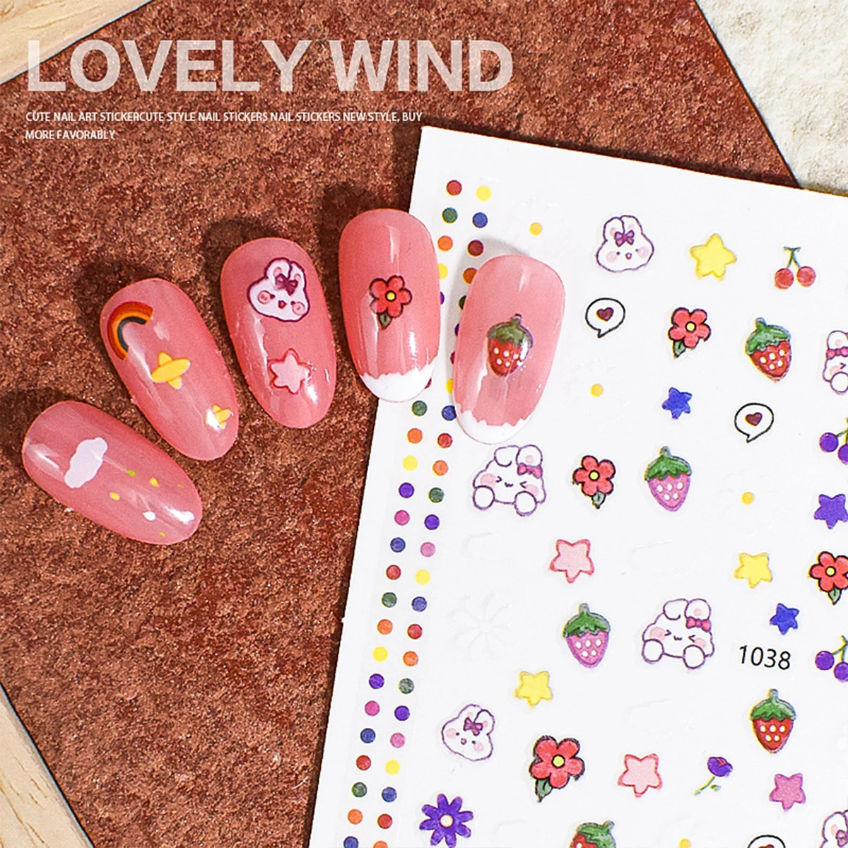 10PCS Little Fresh series Nail Decal мульти-цветные цветочные Sunshade текстуры ногтей Decal 3d темный ветер высушенный розовый ползунок для ногтей