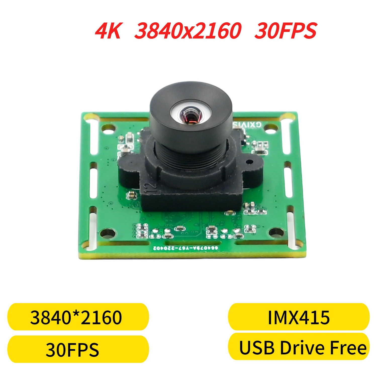 

4K USB Camera Module 30FPS IMX415 CMOS 8MP 3840x2160 HD For Andriod Laptop PC Industrial Machine Face Recognition Live Streaming