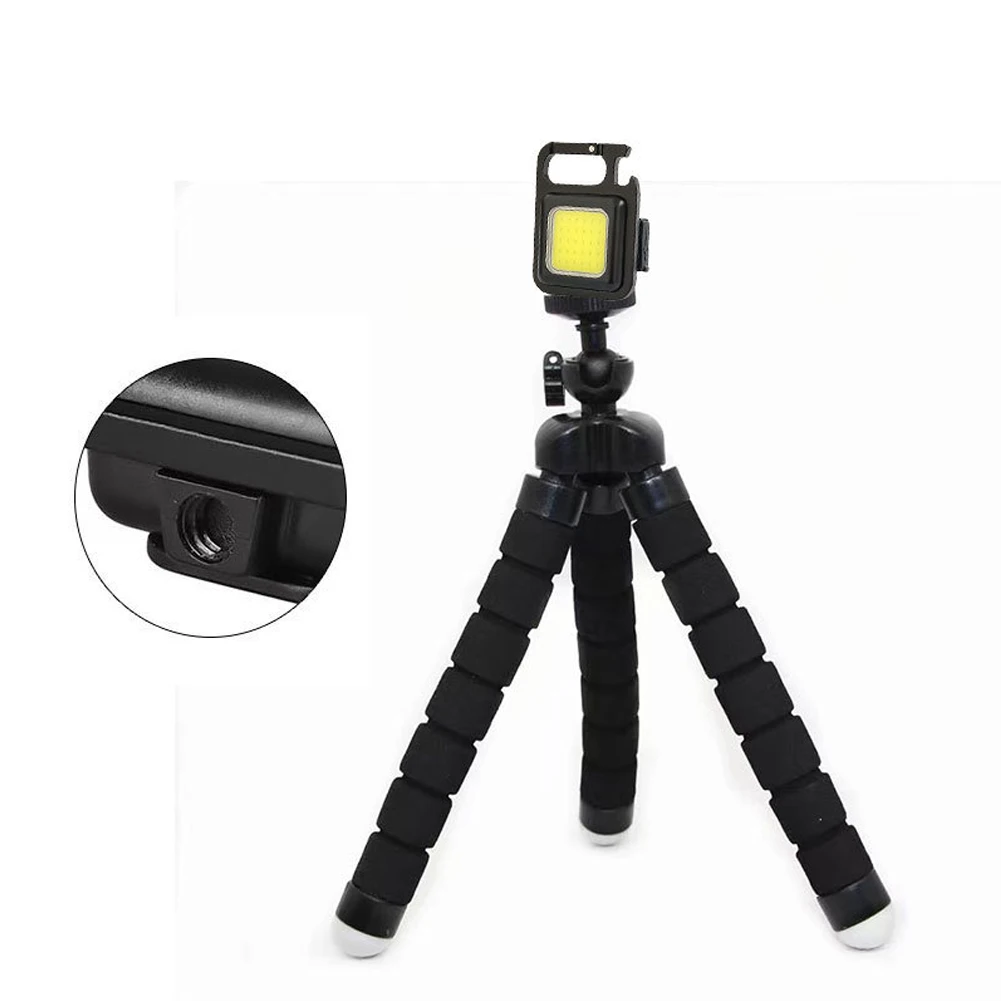 

LED Flashlight Portable Work Light Pocket Keychains Torch USB Rechargeable For Outdoor Camping Fishing Emergency Lights