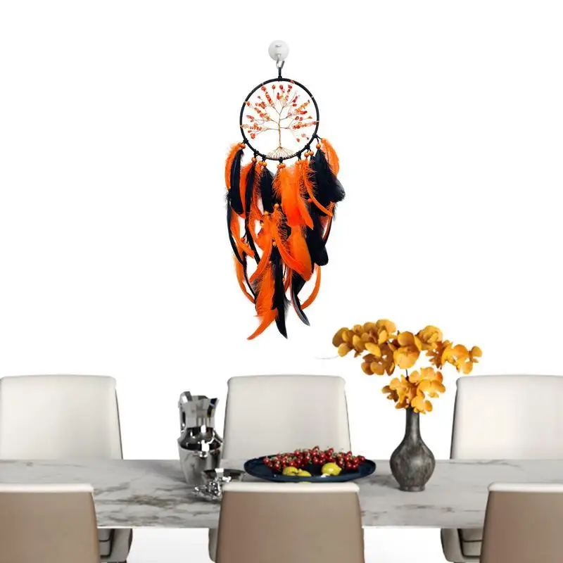 

Feather Dreamcatcher Dream Catchers For Bedroom Feather Wall Decor Dream Catcher With Crystal Stones For Girls Bedroom Wall