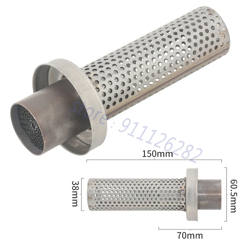 Универсальный 51 мм 60 мм мотоциклетный выхлопной глушитель, модифицированный съемный катализатор, глушитель DB Killer, шумоподавление, очистка