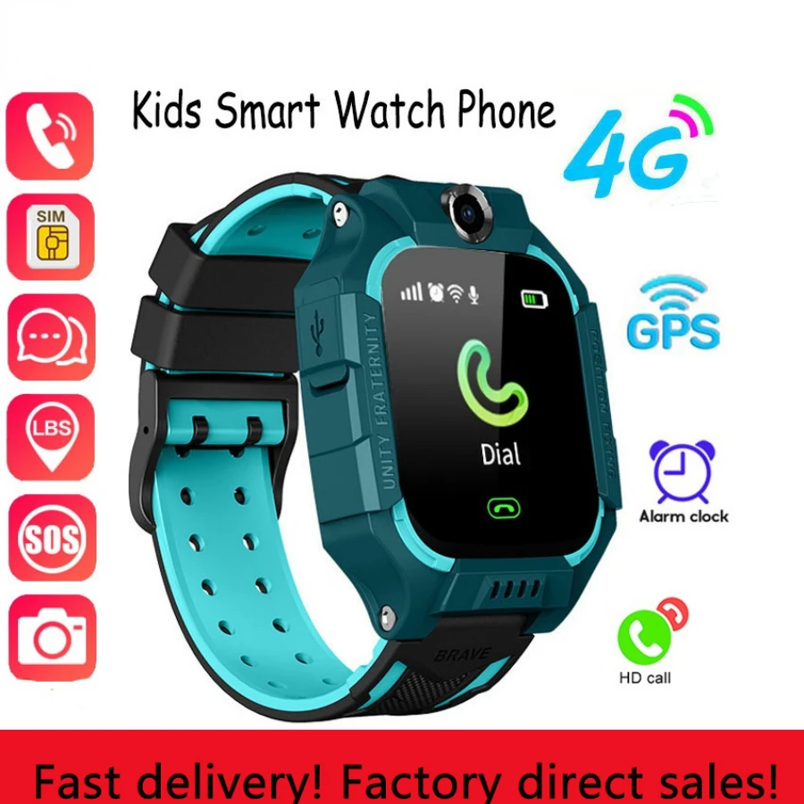 

2023 New Smart Kids Watch Gps Call Message Card Sim Waterproof Smartwatch For Kids S0S Photo Remote For IOS Android Genuine Gift