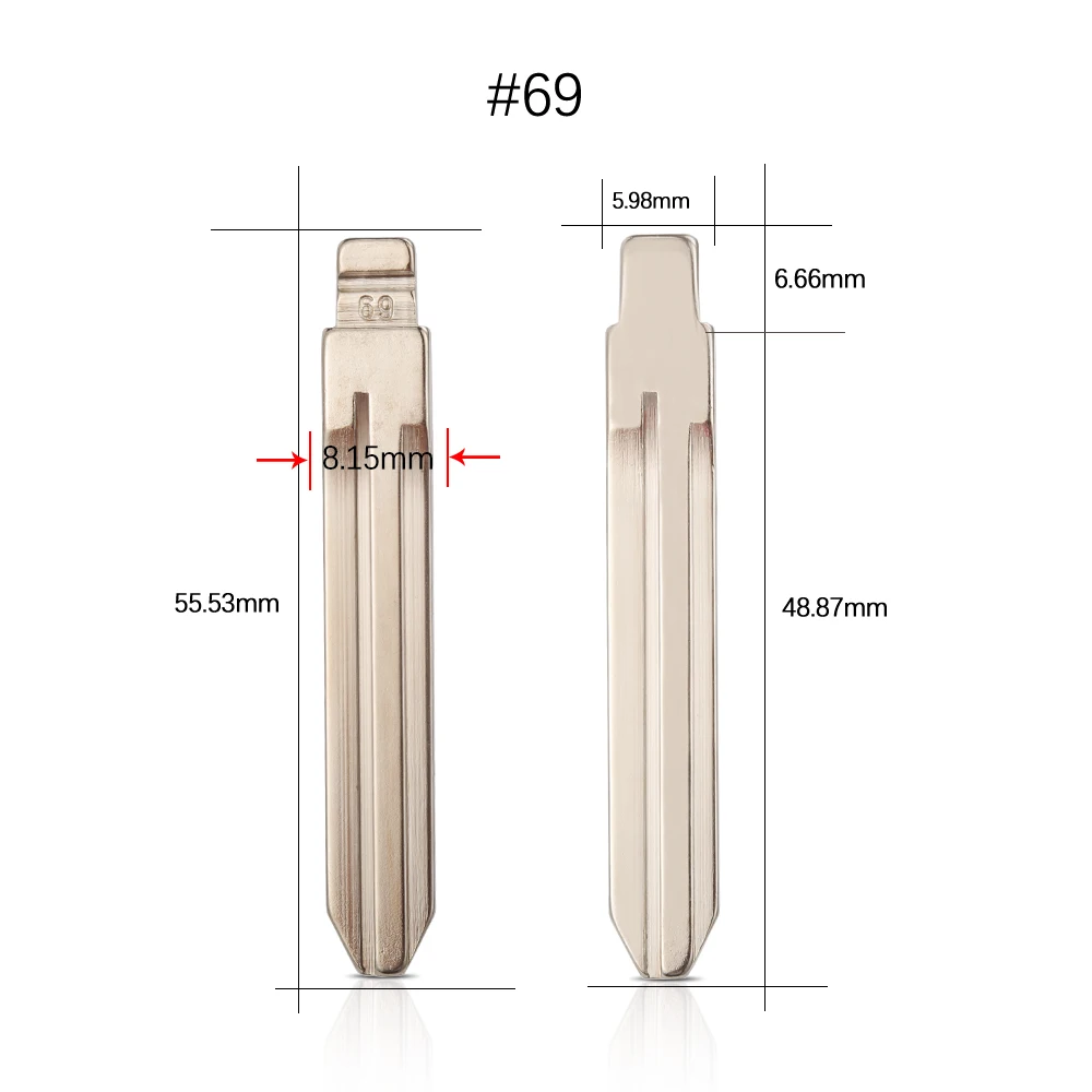 10PCS Uncut Blank Key #69 KD MINI/KD900 Remote TOY43R Blade For Subaru XV Great Wall Chevrolet/GM/Holden/ISUZU/Toyota - купить по