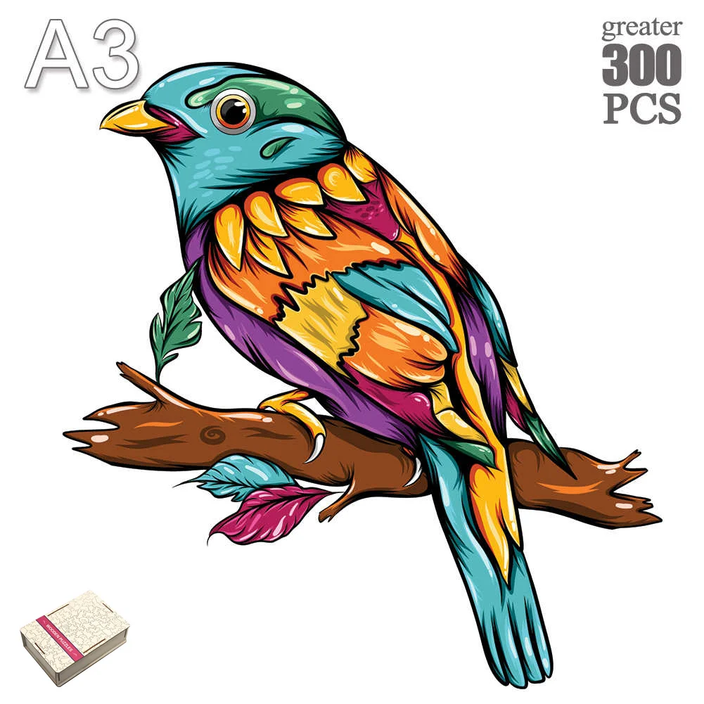 Пазлы деревянные в виде животных 300 шт. |