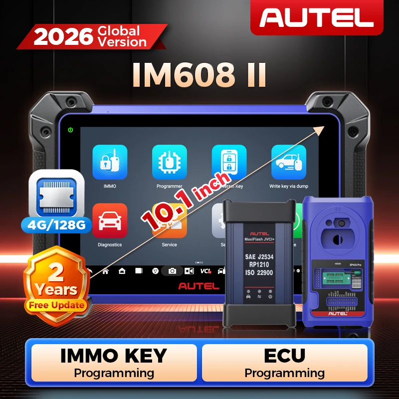 Фото Autel MaxiIM IM608II PRO IMMO: Инструмент для программирования ключей и брелоков IM608S II, программатор автомобильных ключей, диагностический инструмент, 2 года обновлений, IM608 II №2