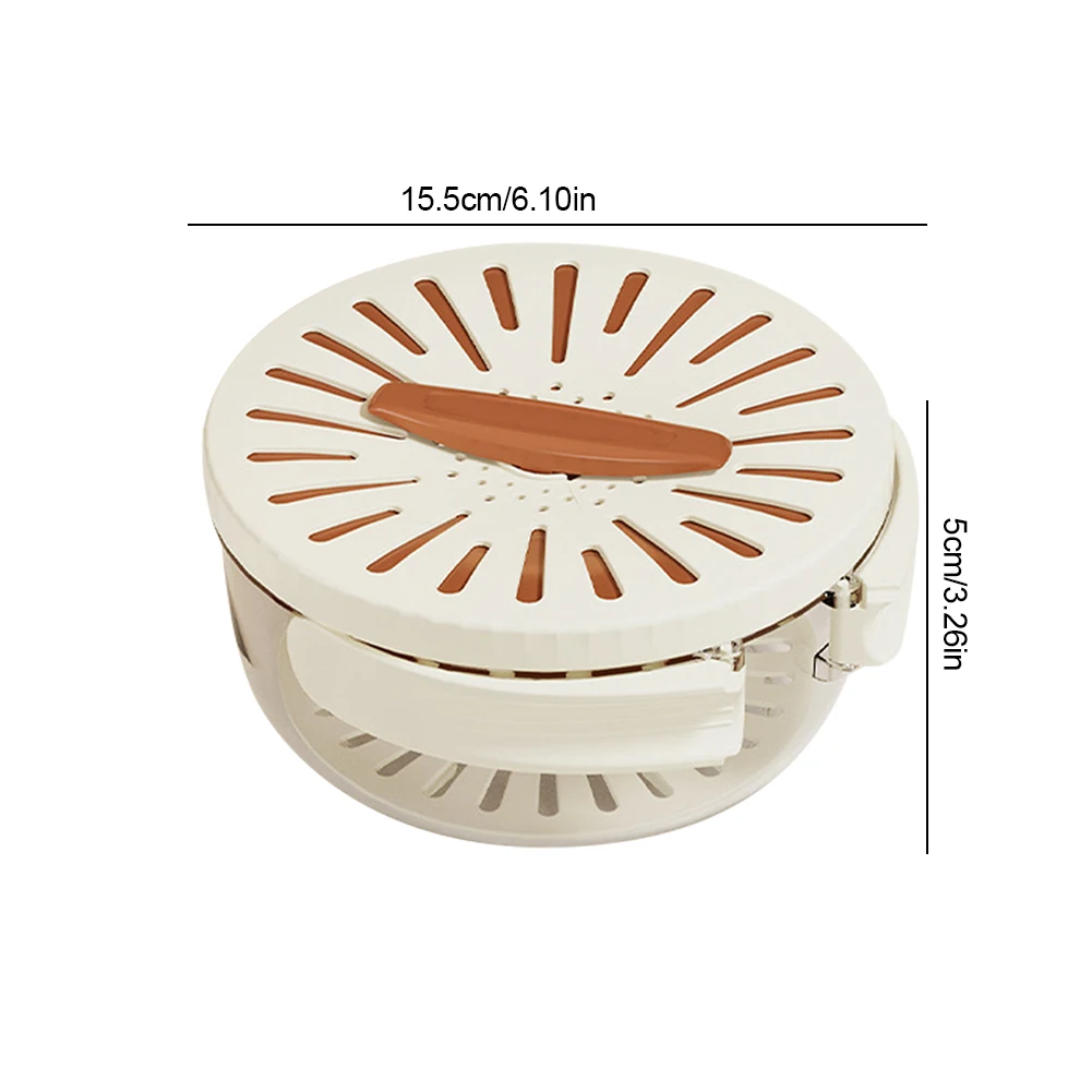 Миска для слива фруктов и овощей Складная ручка мытья Многофункциональный