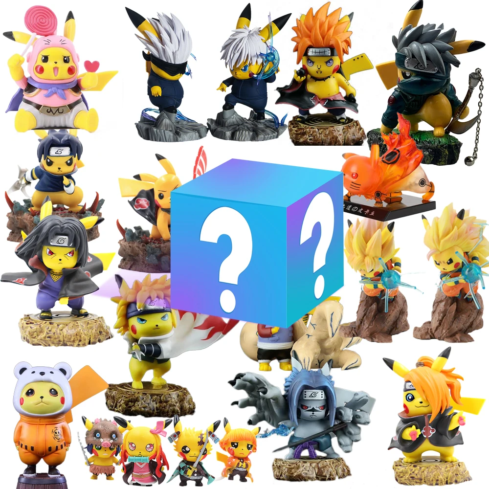 

Фигура Пикачу аниме загадочная коробка Пикачу Cos Наруто Драконий жемчуг счастливая коробка аниме