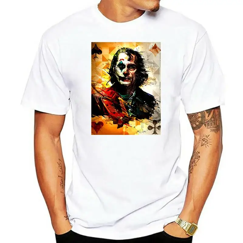 

New Joker 2019 Poster Joaquin Phoenix Movie Tv White T-Shirt Size S M L Xl 2Xl For Youth Middle-Age Old Age Tee Shirt