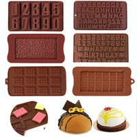letters chocolate mold silicone mold fondant waffles molds diy candy bar mould cake decoration tools kitchen baking accessories