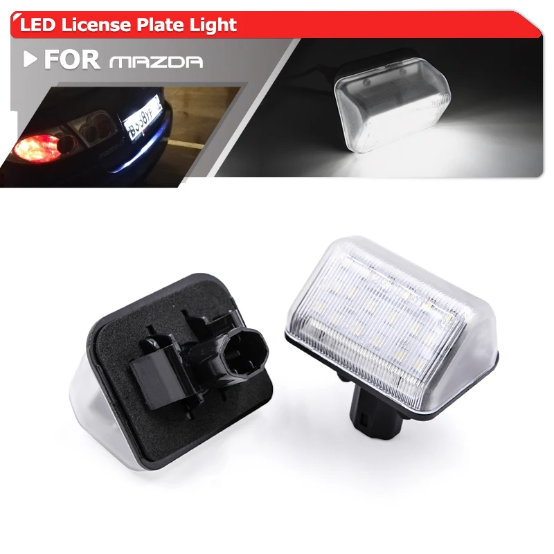 2x для Mazda Speed6 CX-5 CX-7 6 Sedan SMD White Led подсветка номерного знака Лампы
