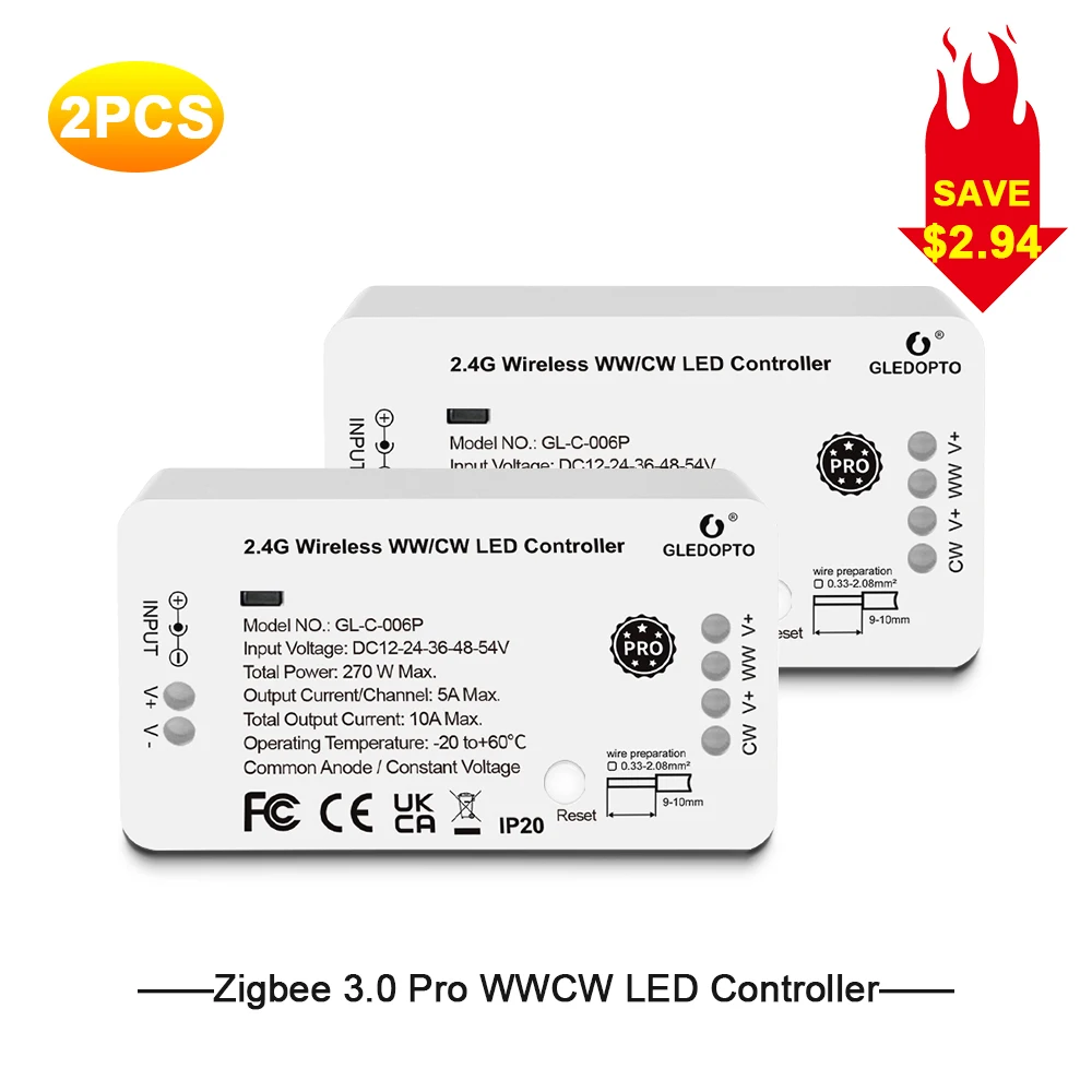 

RGB-контроллер GLEDOPTO Zigbee 3.0 Smart Pro