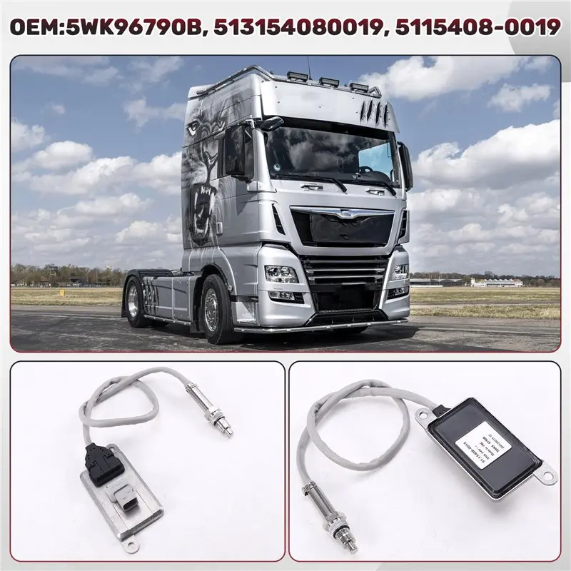 Фото Датчик оксида азота Nox 24V для MAN Euro6 TGS, TGX 5WK96790B 513154080019 5115408-0019 №3