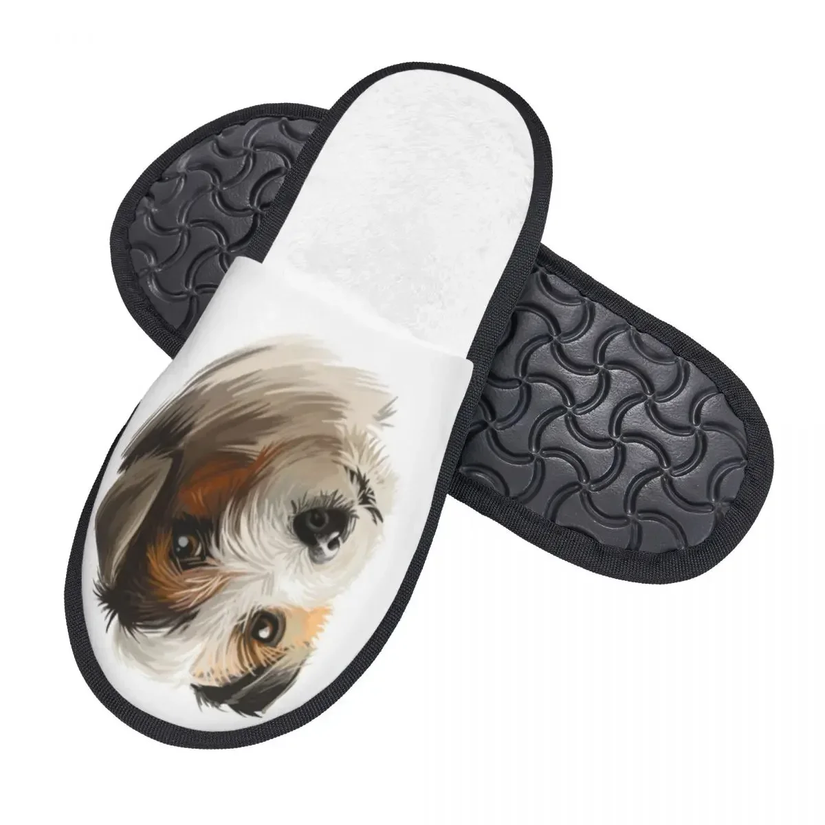 Мягкие тапочки Parson Рассел-терьер собачья портретная Нескользящая напольная